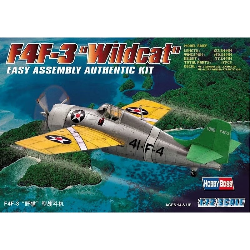 Hobby Boss – 1/72 F4f-3 “Wildcat” (80219)