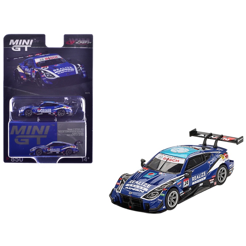Nissan Z GT500 #24 Daiki Sasaki – Kohei Hirate “Kondo Racing – Realize Group” “Super GT Series” (2023) Limited Edition 1/64 Diecast Model Car by Mini GT
