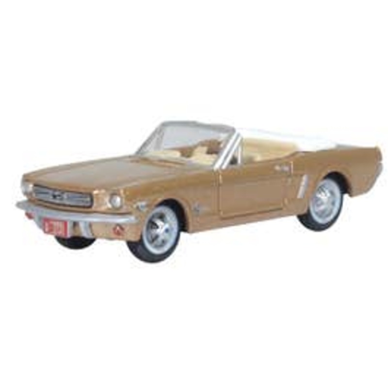 Oxford 87MU65007 HO 1965 Ford Mustang Convertible Prairie Bronze