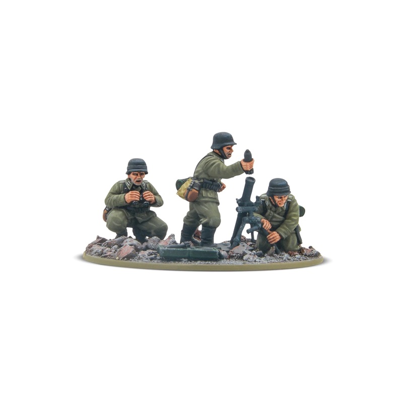 Warlord – Bolt Action: German Veterans Infantry Medium Mortar Team
