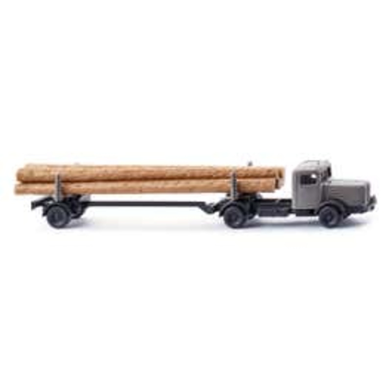 Wiking 94703  N Log transporter (Bssing 8000)  stone grey