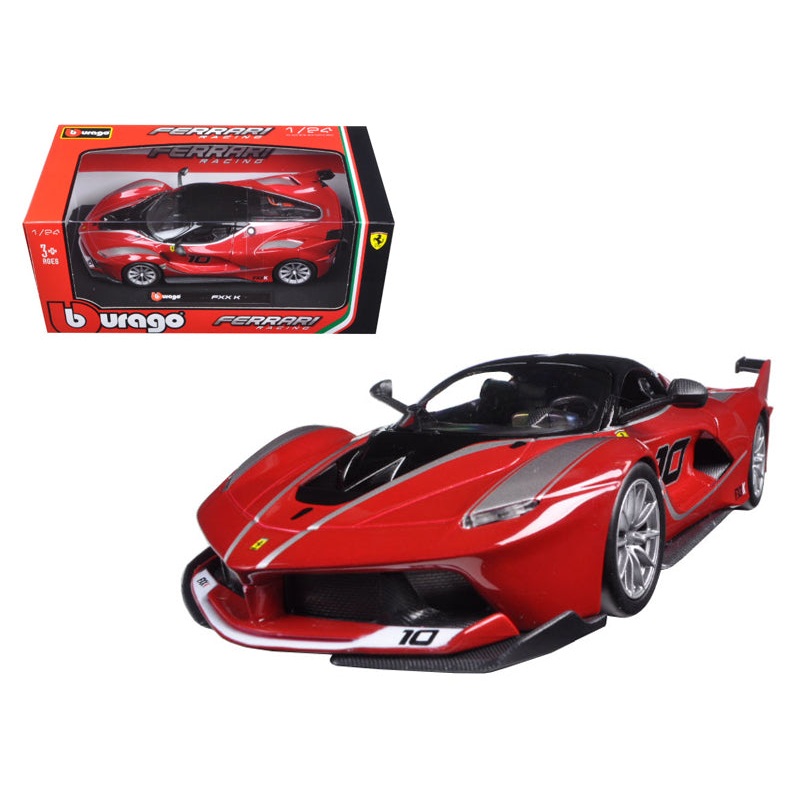 Ferrari Racing FXX-K #10 Red 1/24 Diecast Model Car by Bburago