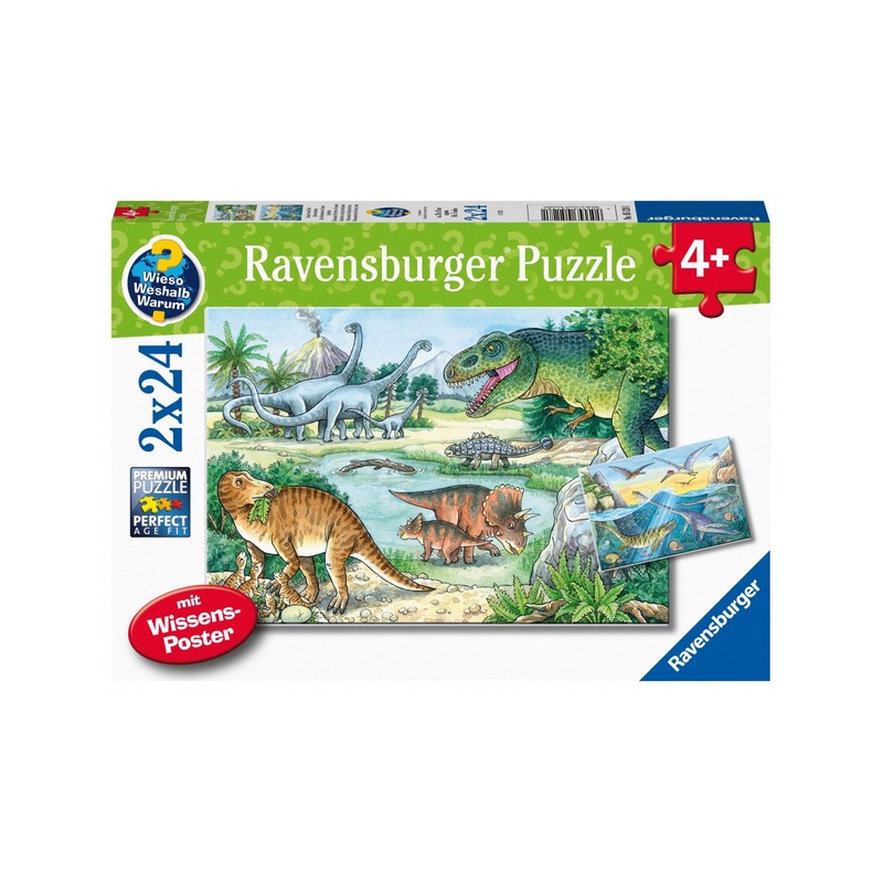 Ravensburger – Dinosaurs Of Land And Sea (2x24pcs)