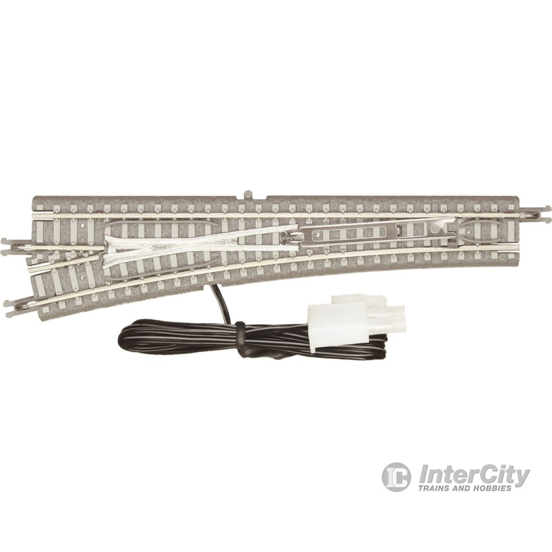 Rokuhan Z R055 Turnout 110mm left with 110mm cut straight track – concrete ties