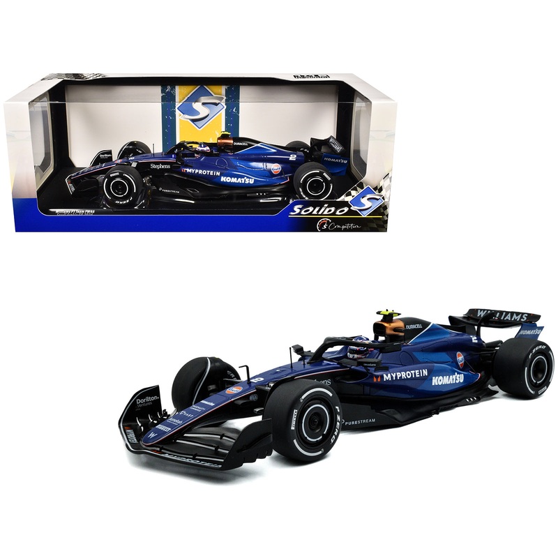 Williams FW46 #2 Logan Sargeant “Williams Racing” Formula One F1 Saudi Arabian GP (2024) “Competition” Series 1/18 Diecast Model Car by Solido
