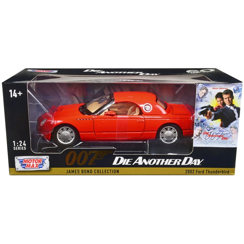 2002 Ford Thunderbird Orange James Bond 007 “Die Another Day” (2002) Movie “James Bond Collection” Series 1/24 Diecast Model Car by Motormax