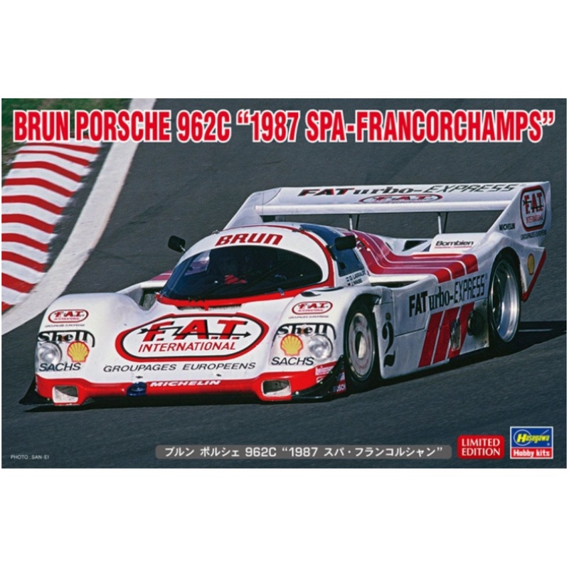 Hasegawa – 1/24 Brun Porsche 962C “1987 Spa-Francorchamps”