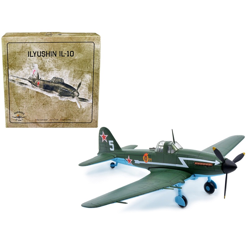 Ilyushin IL-10 Ground Attack Aircraft (USSR 1944) 1/72 Diecast Model by Warbirds of WWII