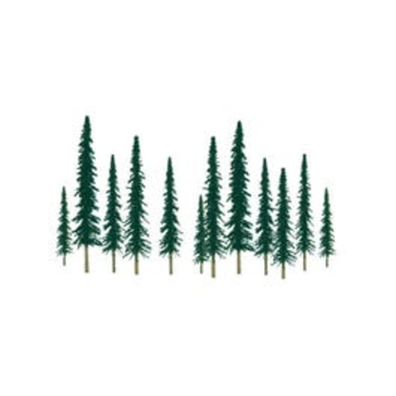 JTT 92012 HO CONIFER 6″ to 10″ SCENIC O-scale, 12/pk