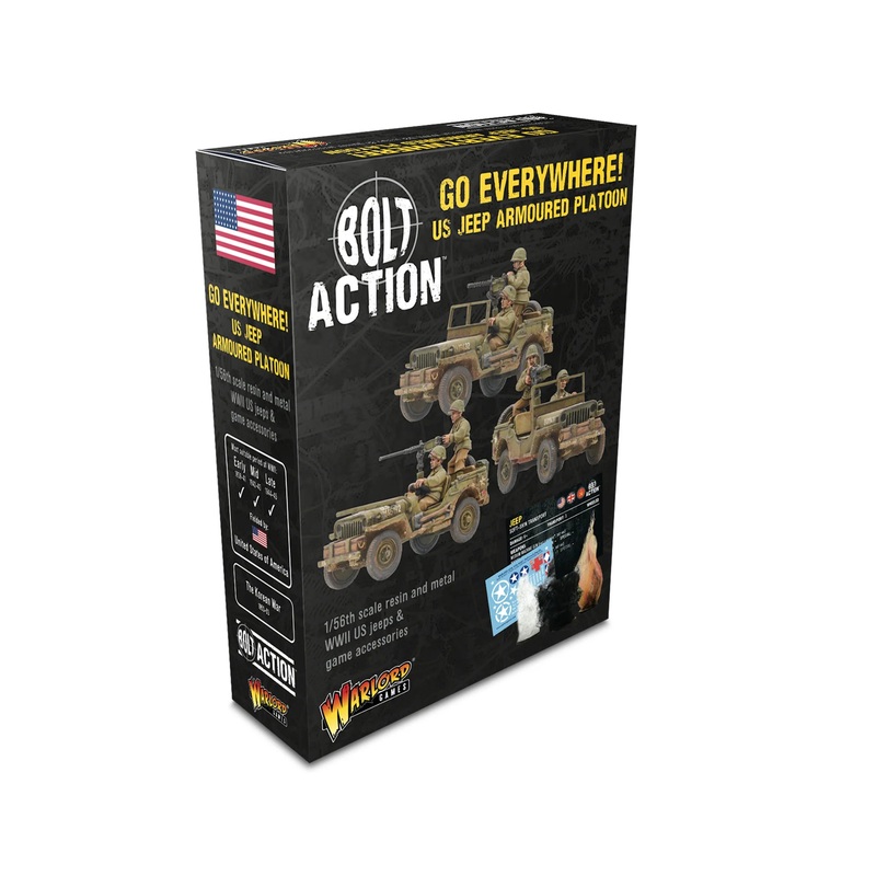 Warlord – Bolt Action: Go Everywhere! US Jeep Armoured Platoon