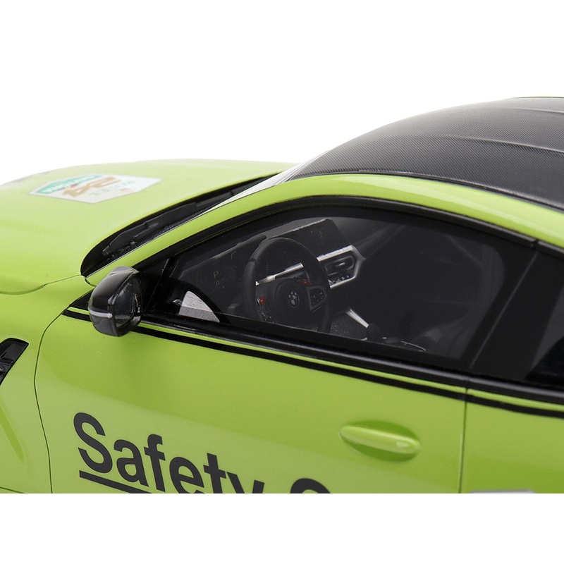 BMW M4 “Safety Car” Light Green with Carbon Top “24 Hours of Daytona” (2022) 1/18 Model Car by Top Speed