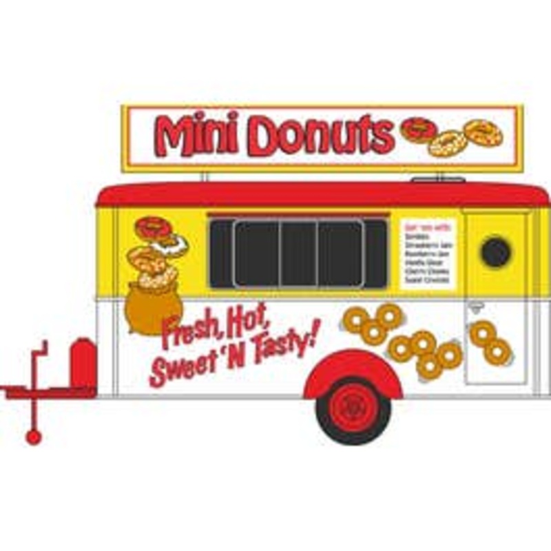 Oxford 87TR019 HO Mobile Trailer Mini Donuts