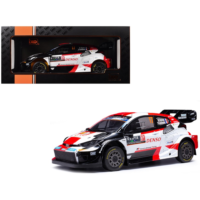 Toyota GR Yaris Rally1 Hybrid #17 Sebastien Ogier – Vincent Landais Winner “Safari Rally” (2023) 1/18 Diecast Model Car by IXO Models