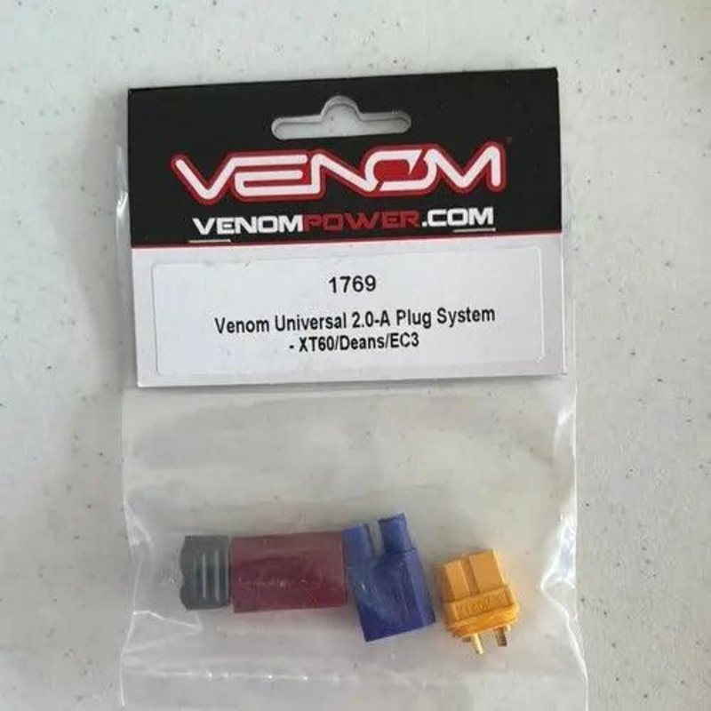 Venom Universal 2.0-A Plug System fits XT60 Deans and EC3 Plug