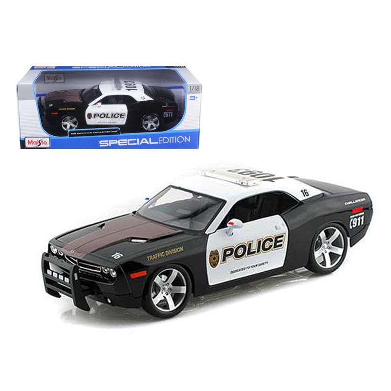 2006 Dodge Challenger Concept Police 1/18 Diecast Model Car by Maisto