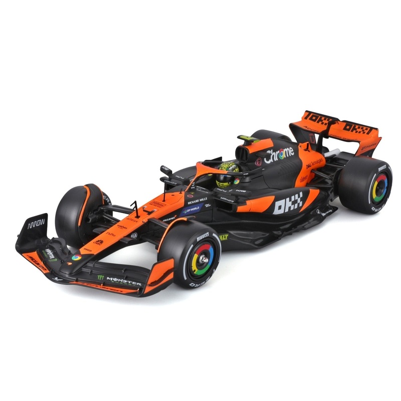 Burago – 1/24 McLaren F1 MCL38 2024 w/Helmet HC #4 Norris
