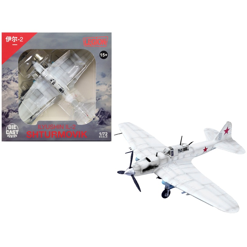 Ilyushin IL-2 Shturmovik Aircraft White “3rd Squadron 505th Air Assault Regiment 226th Air Assault Division Battle of Stalingrad” (1942) Soviet Air Force 1/72 Diecast Model Airplane by Legion