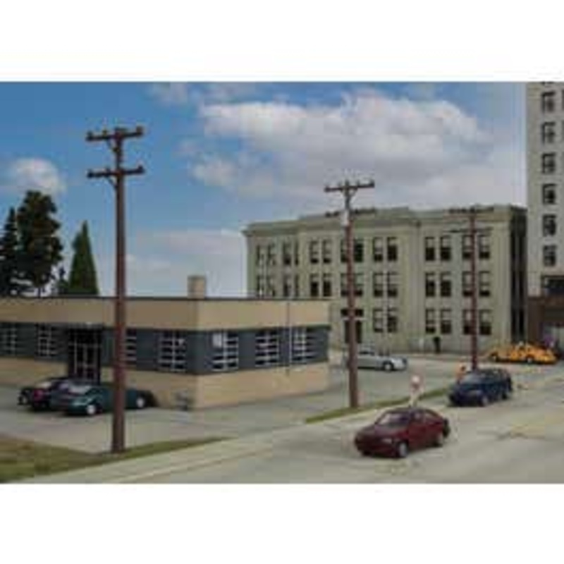 Walthers #949-4120 Electric Utility Pole Set – Kit (pkg 24)