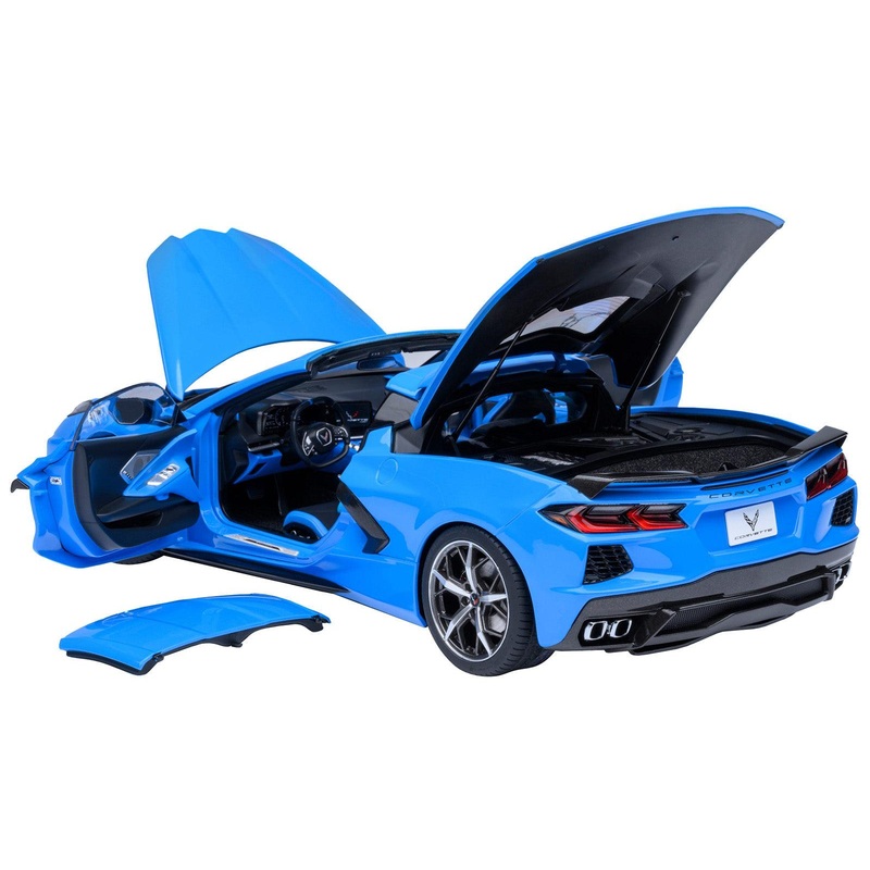 2020 Chevrolet Corvette C8 Stingray Rapid Blue 1/18 Model Car by Autoart