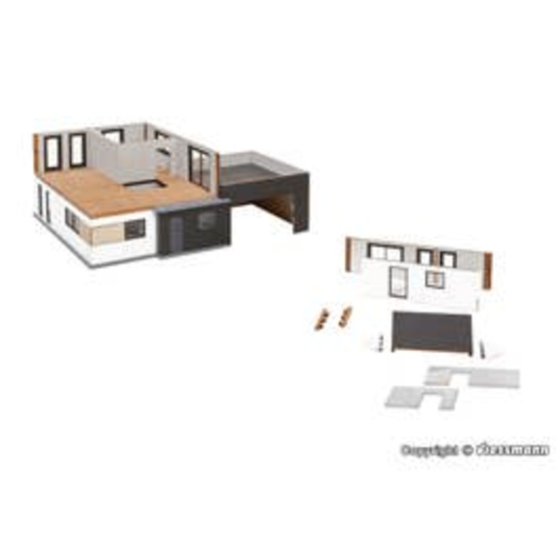 Kibri 38335  HO Cube house Julia under construction – Polyplate kit