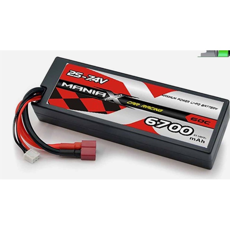 Mania X Power – 7.4V Battery 6700mAh Lipo 60C (Deans)