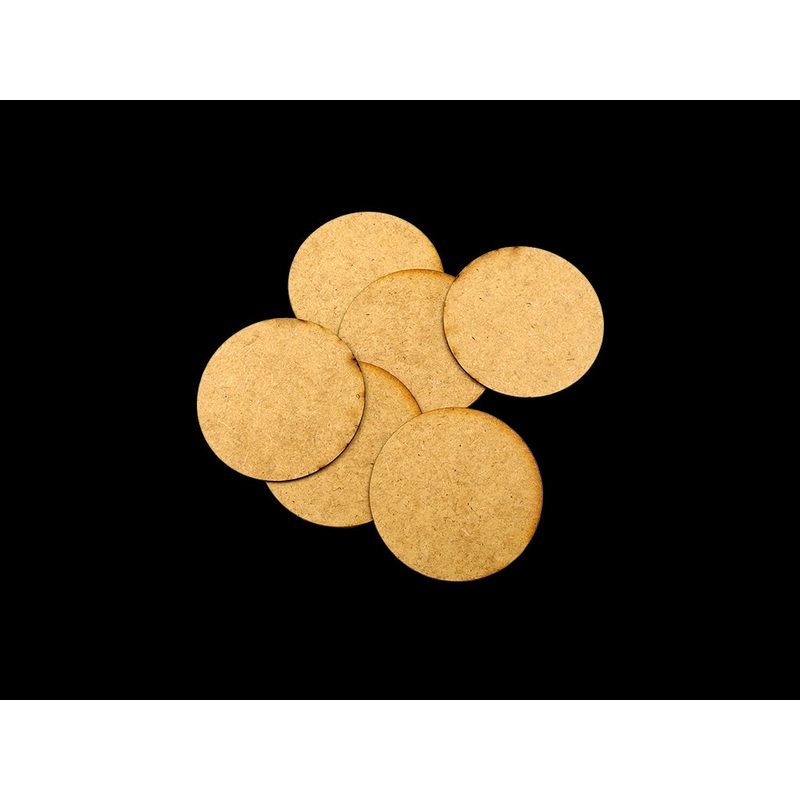Micro Art Studio – HDF 3mm Bases Round 60mm (5) H10023