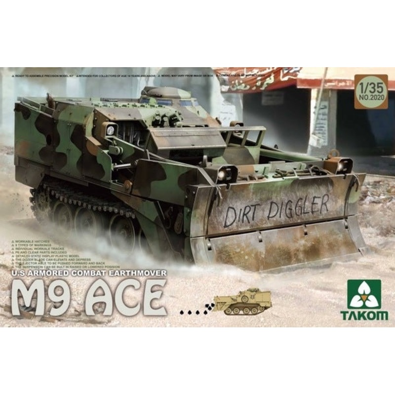 Takom – 1/35 U.S. Armoured Combar Earthmover M9 ACE