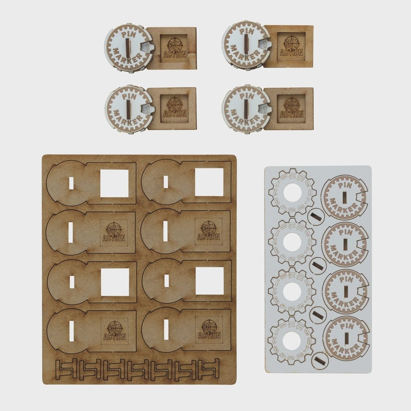 Warlord – Bolt Action  Unit Pin Markers (MDF)