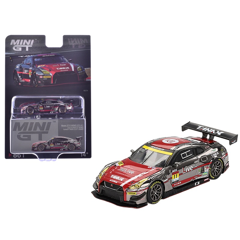 Nissan GT-R NISMO GT3 #11 Ryuichiro Tomita – Keishi Ishikawa – Yusuke Shiotsu “GAINER TANAX” “Super GT Series” (2023) Limited Edition 1/64 Diecast Model Car by Mini GT