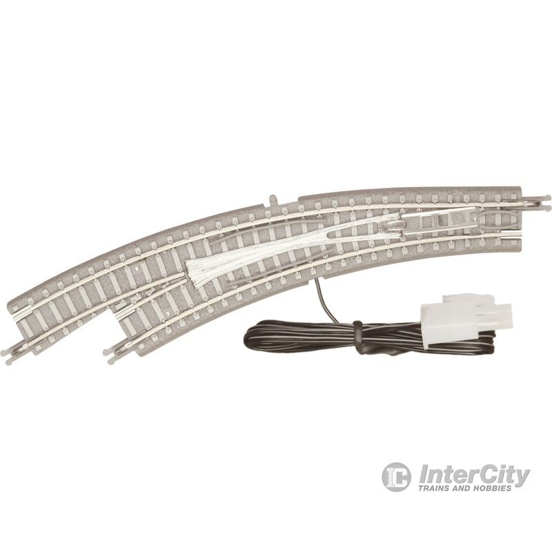 Rokuhan Z R057 Left curved turnout R195/R220 set with concrete ties