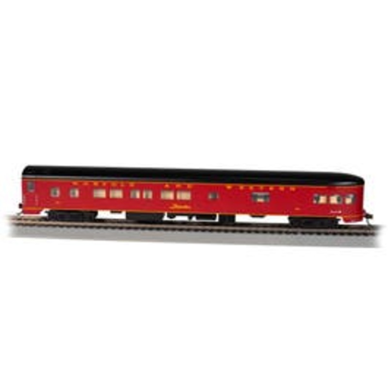 Bachmann 14314 HO 85' Smooth-Side Observation with Lighting – NORFOLK & WESTERN #582 N&W