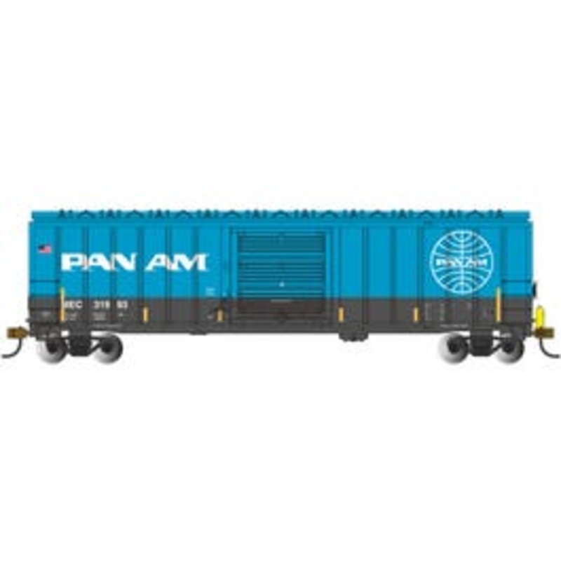 Bachmann 14913  HO 50'6″ Outside Braced Sliding Door Box Car – Pam Am #31993