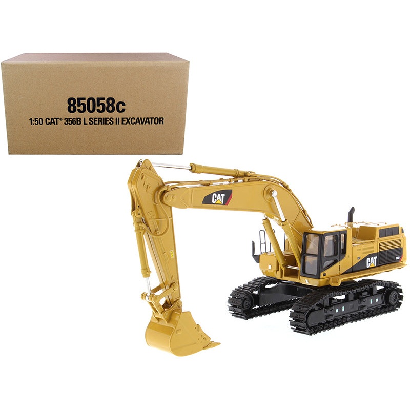 CAT Caterpillar 365B L Series II Hydraulic Excavator with Two Figurines “Core Classics Series” 1/50 Diecast Model by Diecast Masters