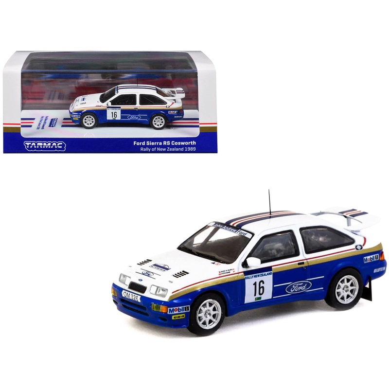 Ford Sierra RS Cosworth #16 Saeed Al-Hajri – Steve Bond “Rally of New Zealand” (1989) “Hobby64” Series 1/64 Diecast Model Car by Tarmac Works