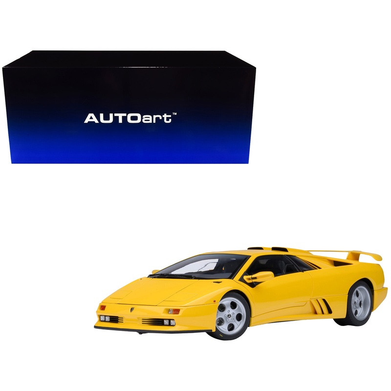 Lamborghini Diablo SE30 Jota Superfly Yellow 1/18 Model Car by Autoart