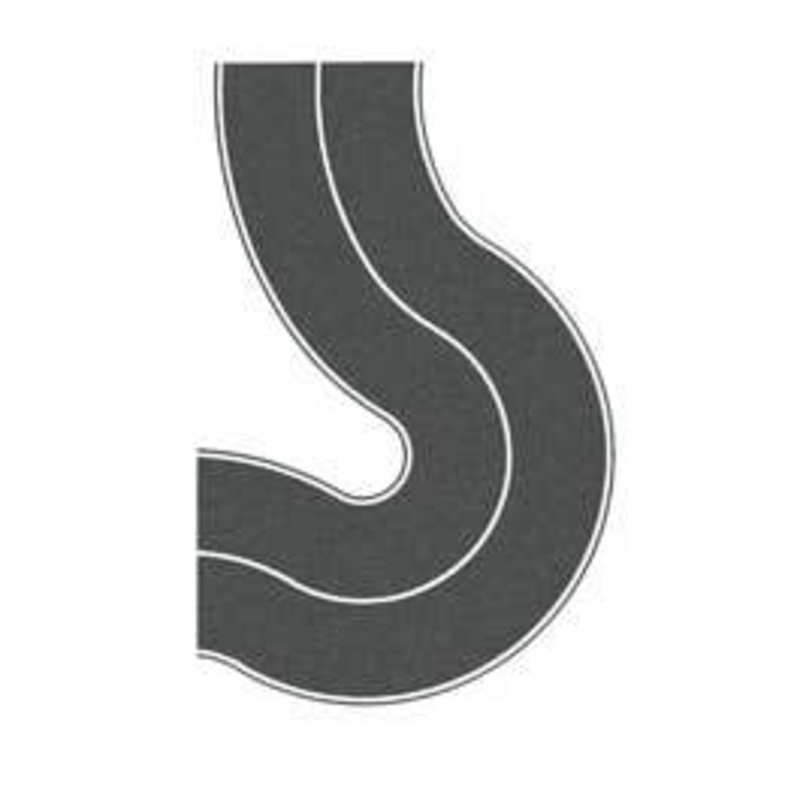 NOCH 60707  HO Country Road Curve (2.59 inches )