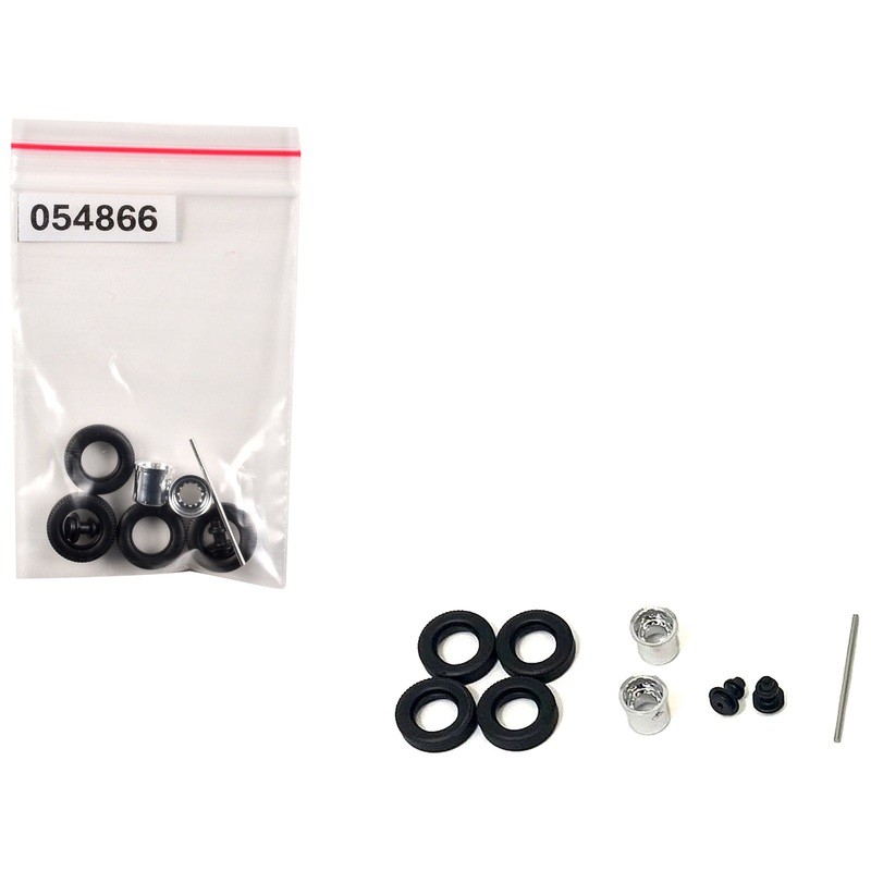 Rear Hypoid Wheelset Chrome 1/87 (HO) Plastic Model by Promotex