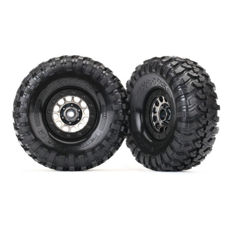 Traxxas – 8174 – Tires & Wheels 1.9″ Canyon/Method (2) (TRX-4)