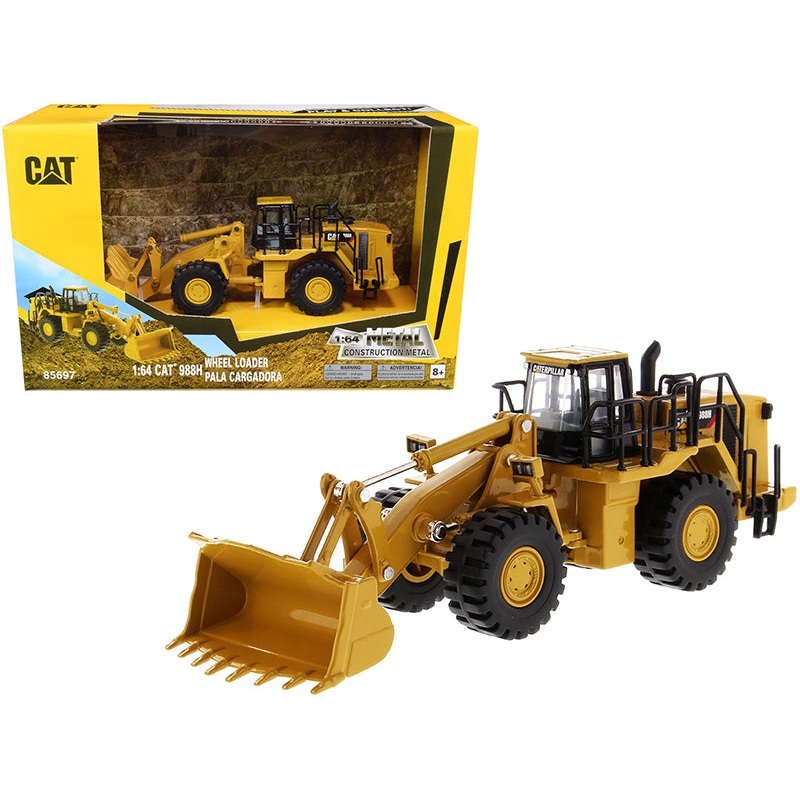 CAT Caterpillar 988H Wheel Loader “Play & Collect!” 1/64 Diecast Model by Diecast Masters