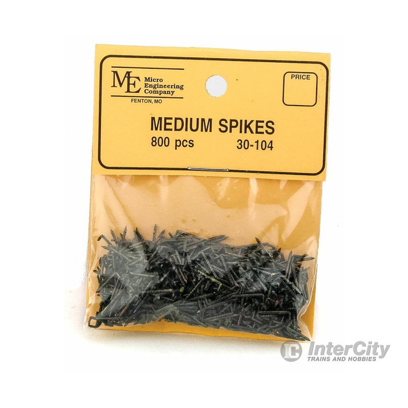 Micro Engineering 30104 Blackened Metal Spikes — Medium 3/8″ Long pkg(800)