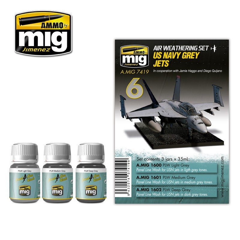 AMMO – 7419 US Navy Grey Jets (Air Weathering Set)