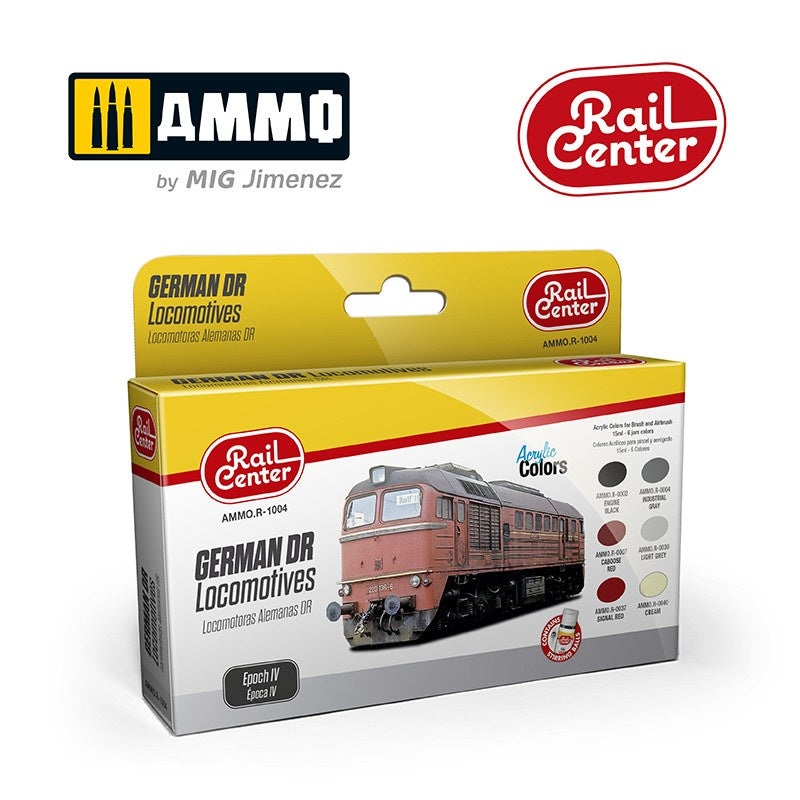 AMMO – R-1004 German DR Locomotive Epoch IV (Paint Set)