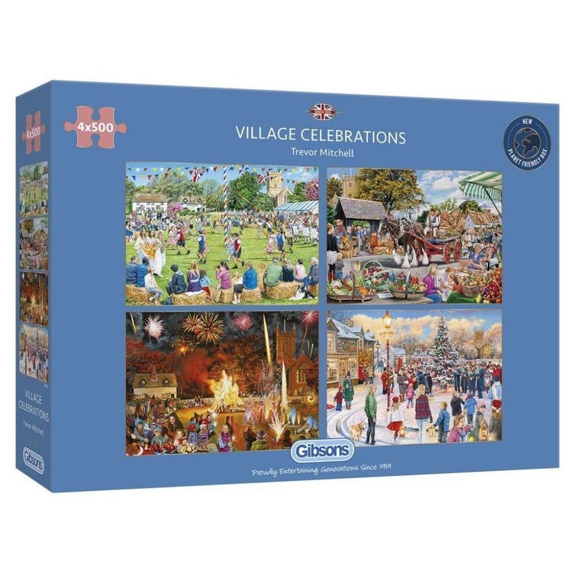 Gibsons – Village Celebrations (4 X 500pcs)