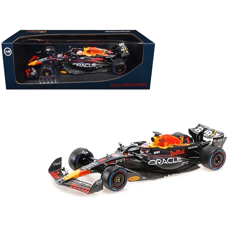 Red Bull Racing RB19 #1 Max Verstappen “Oracle” Winner F1 Formula One “Dutch GP” (2023) with Driver Limited Edition to 230 pieces Worldwide 1/18 Diecast Model Car by Minichamps