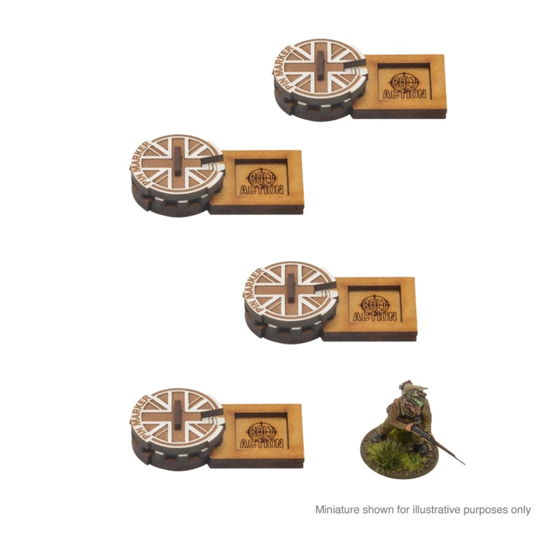 Warlord – Bolt Action  Unit Pin Markers – Great Britain (MDF)