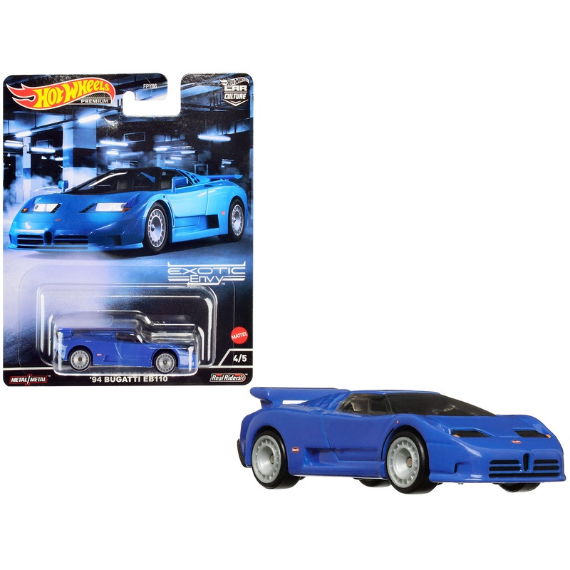 1994 Bugatti EB110 Blue “Exotic Envy” Series Diecast Model Car by Hot Wheels