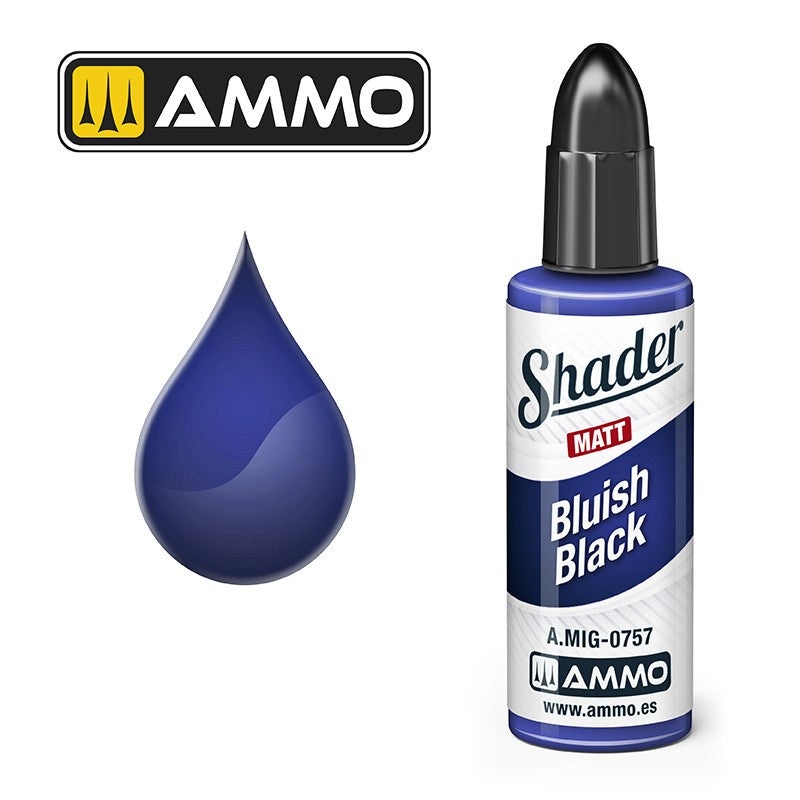 AMMO – 0757  Bluish Black Matt Shader