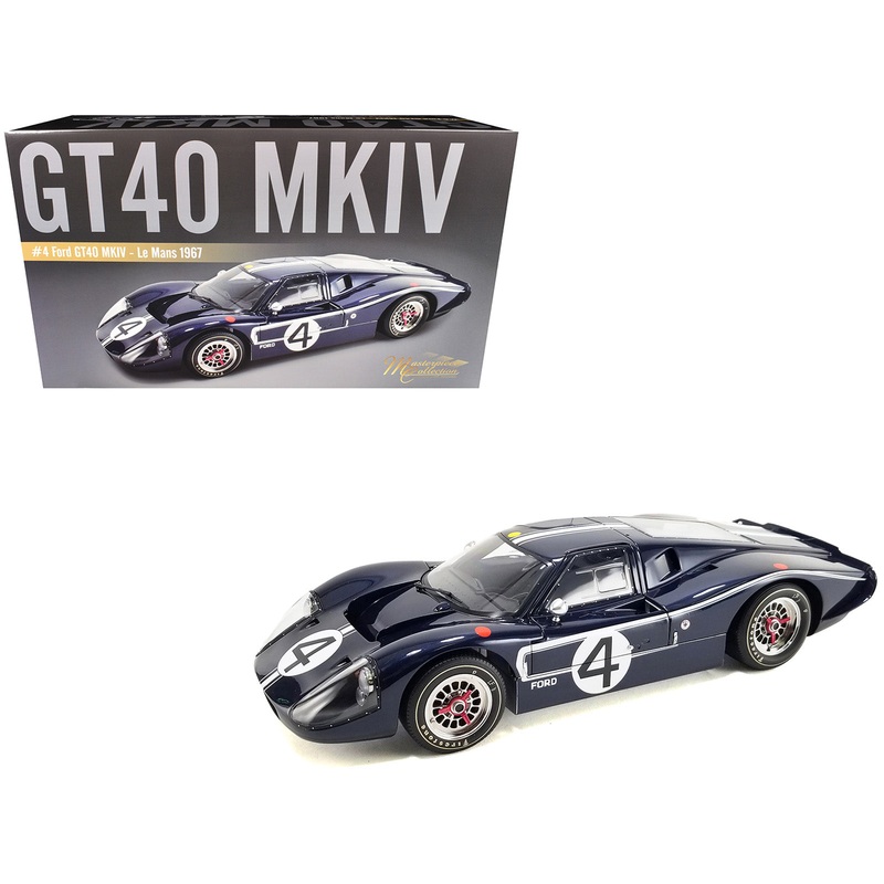 Ford GT40 MKIV #4 Denny Hulme – Lloyd Ruby “Holman & Moody” “24 Hours of Le Mans” (1967) “Masterpiece Collection” 1/12 Diecast Model Car by ACME