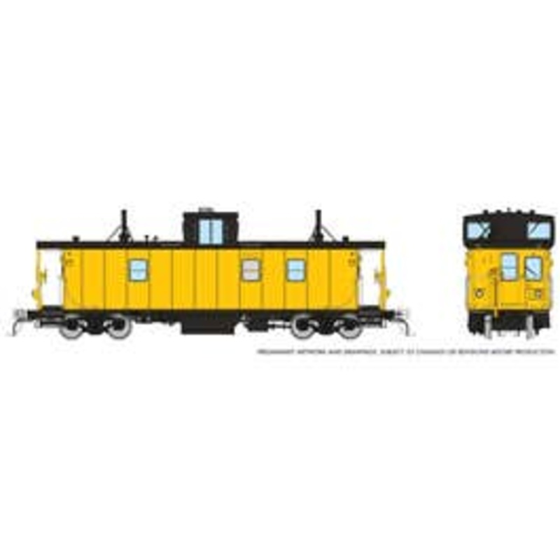 Rapido 166098 HO HS Caboose: Painted/Unlettered – Yellow