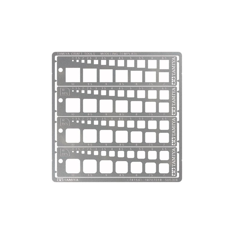 Tamiya – Modeling Template- Square 1-10mm